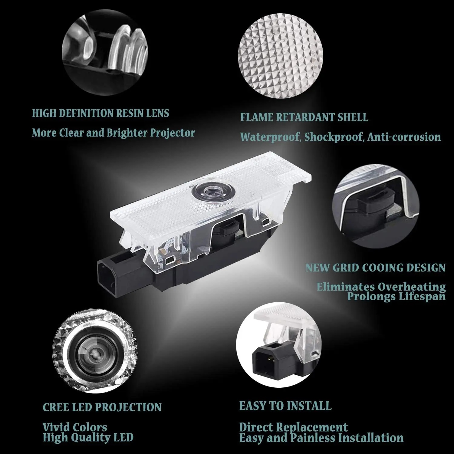 Dodge Challenger LED Logo Door Projector Light & Accessories ODM