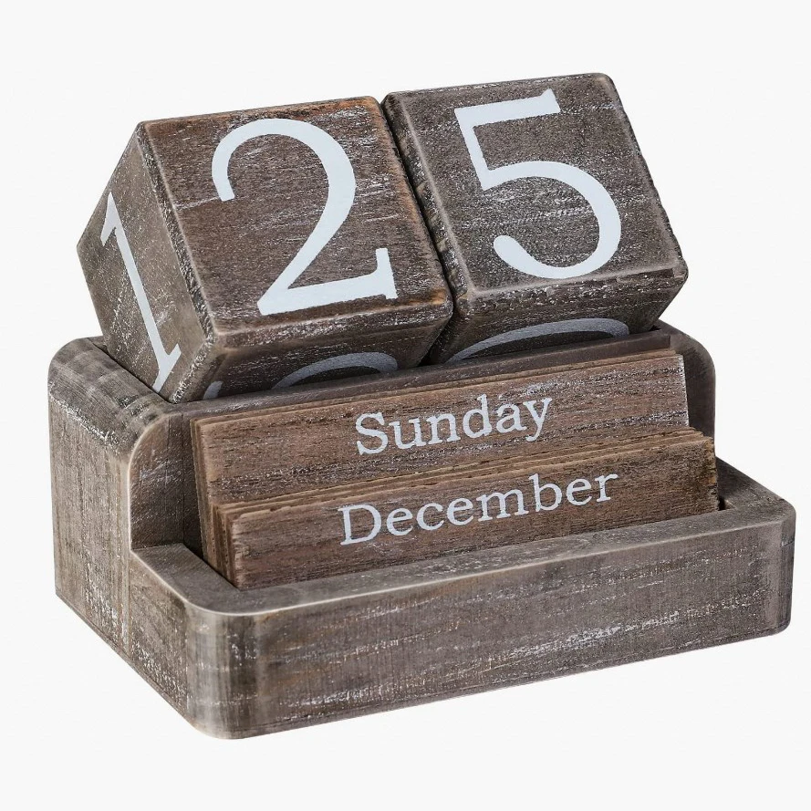 Оптовая продажа настольные блоки календарь кубики деревянный стол