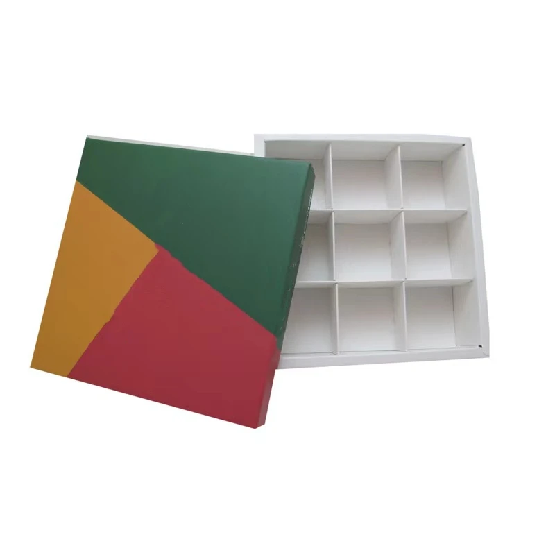 Factory Cheap Chocolate Box Luxury Custom Printed Chocolate Packaging Folding Chocolate Box with Paper Divider