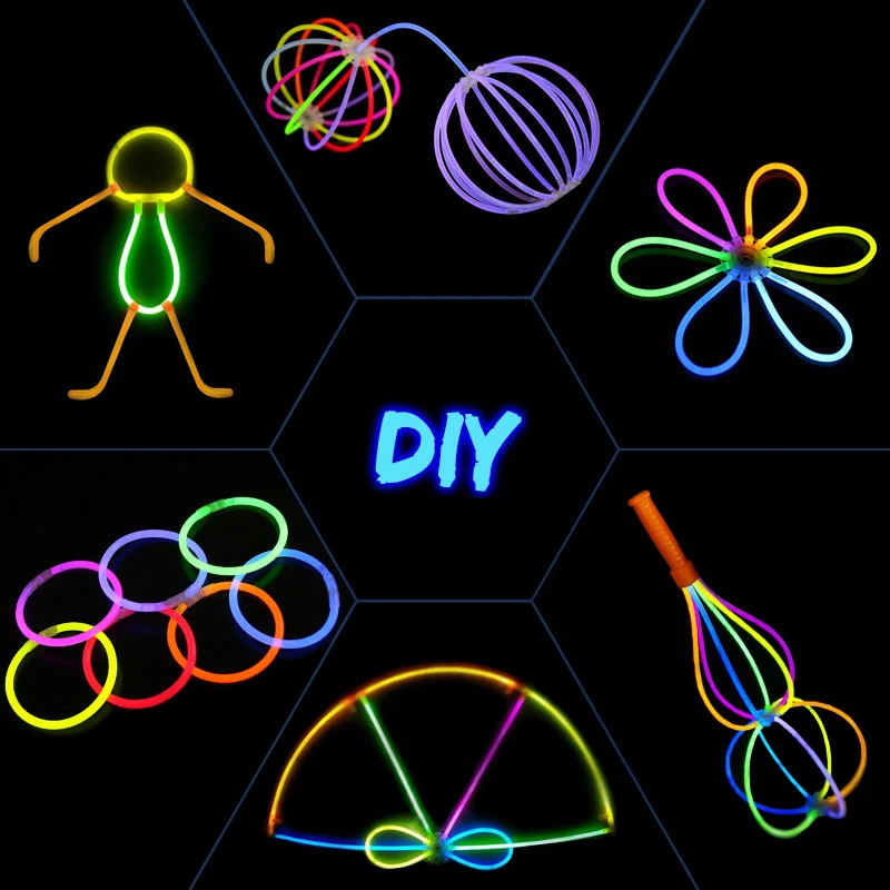 Glow Stick 100 Pcs With 100 Bracelet Connector Light Stick
