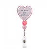 Cœur véritable perlé rose