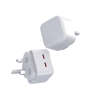 UK 40W PD charger original travel power adapter 40W USB dual C-port type Apple 16 phone fast charger