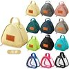 Beige triangle bag small bag