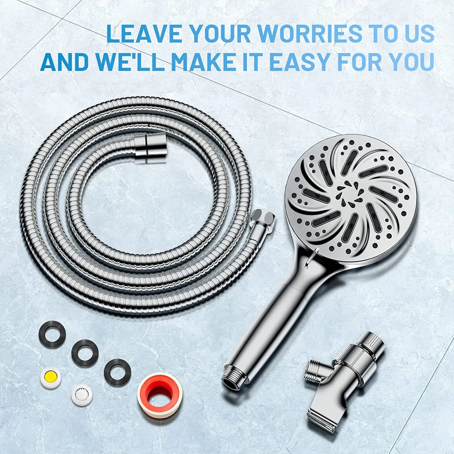 8mode Spray Settings Plus 2 Power Jet Modes High Pressure Full Body