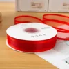 Double-sided ribbon - red - 2.5cm wide, 45 yards long