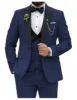 Purple suit vest and dress pants