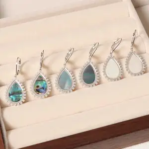 Trendy Water Drop Earrings for Women, Stainless Steel Hypoallergenic Silver Plated Earrings, Minimalist Jewelry for Daily Wear