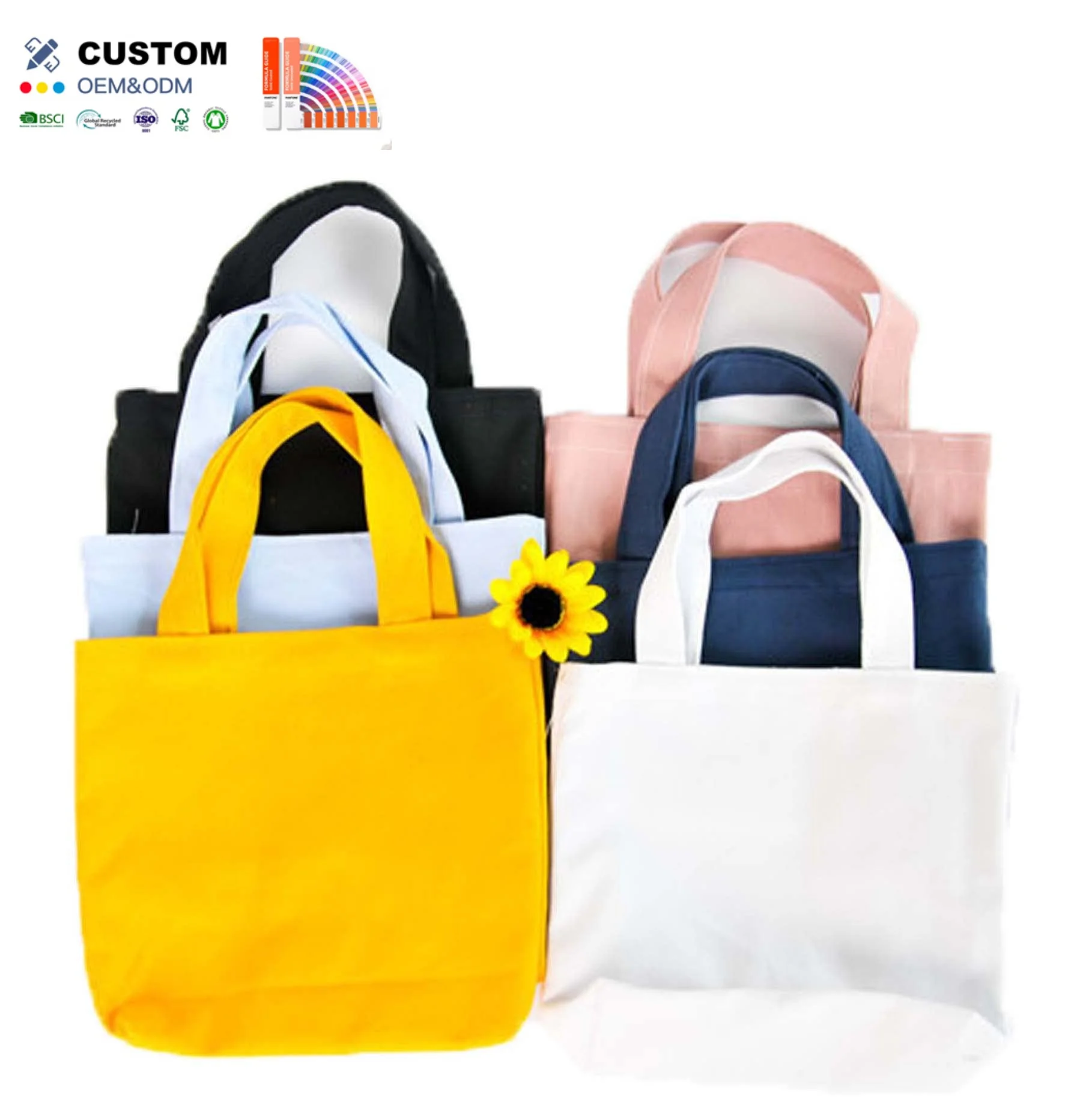Custom Logo Color Oversized Cotton Canvas Tote Bags Reusable Durable Weekender Giant Large Grocery Shopping Sporty Bag factory