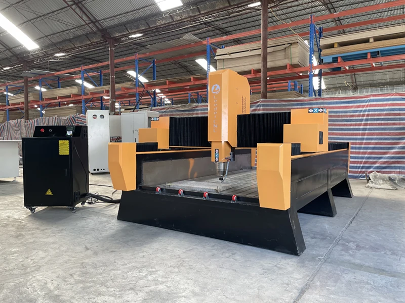 Customized 1325 Stone Cnc Router 3d Cnc Stone Carving Machine Cnc Lathe for Marble Granite Polishing Profiling