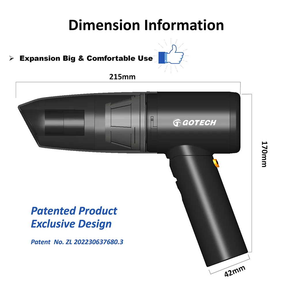Cordless Handheld Vacuum Quick Clean Vacuum Cleaner Foldable