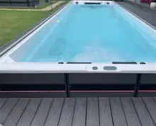 Cheap Price Co-Extrusion WPC Hollow Decking Co-extrusion Engineered Outdoor Composite Wood Decking  for Swimming Pooll