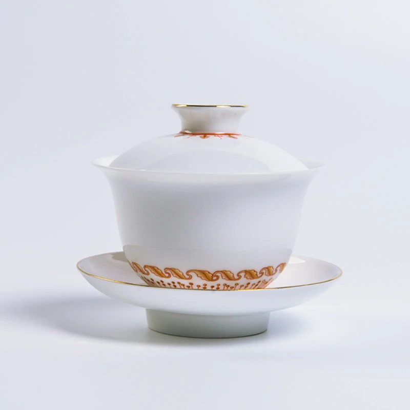 Wholesale Handmade Hand-painted White Porcelain Tea Set Chinese Porcelain Ceramic Tea Set supplier