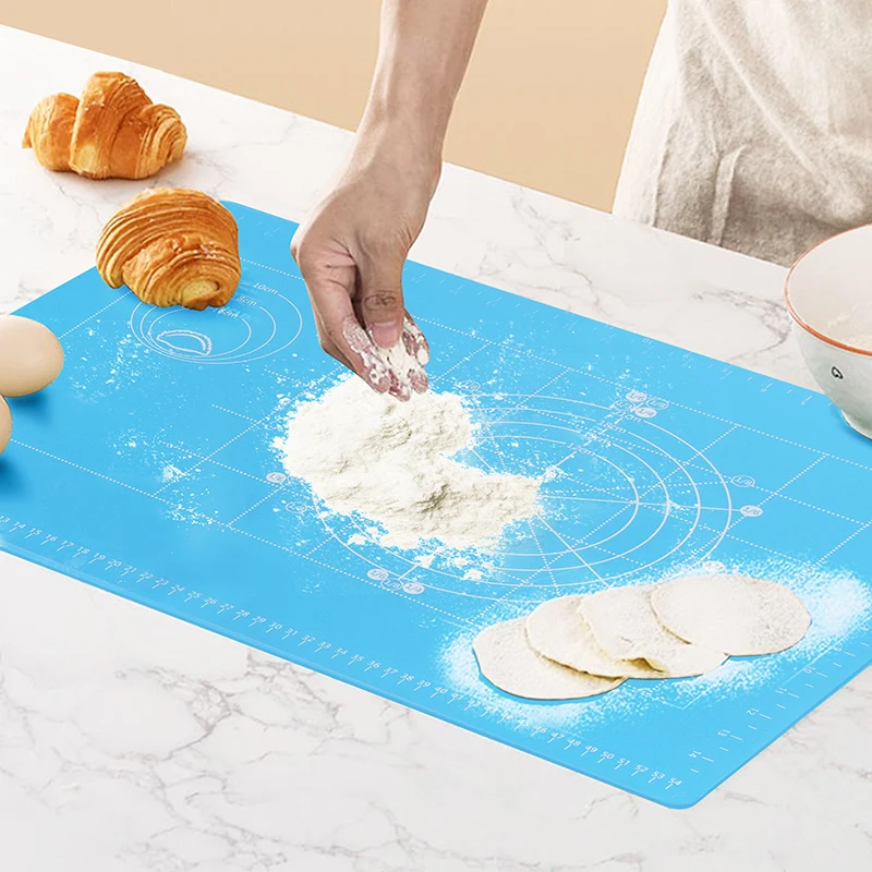 Super Kitchen Extra Large Multipurpose Silicone Nonstick Baking Mat, Pastry  Mat, Heat Resistant Nonskid Table Mat, Countertop Protector, 23.4'' By