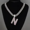 Silver pink letter N