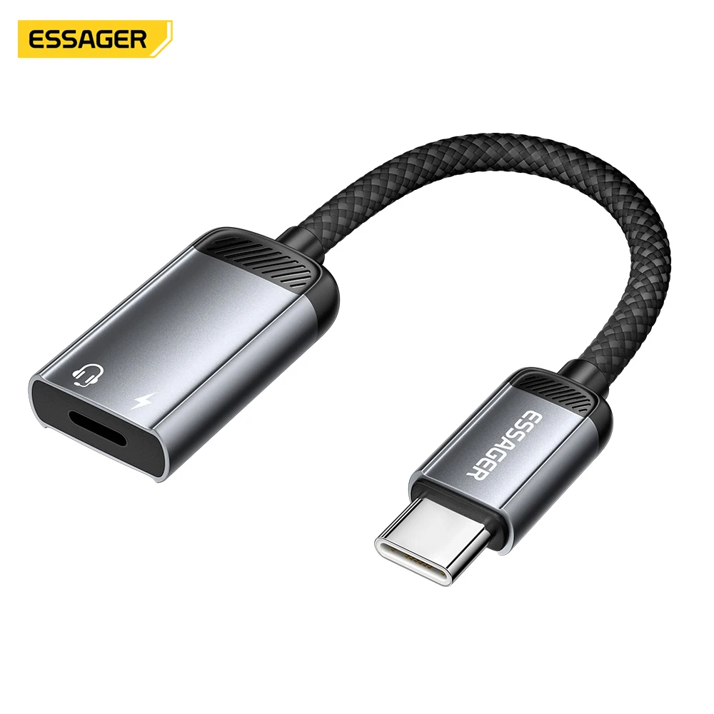 Adaptateur USB Vers USB-C Essager Pour Samsung Galaxy A20e - Convertisseur Femelle Argenté
