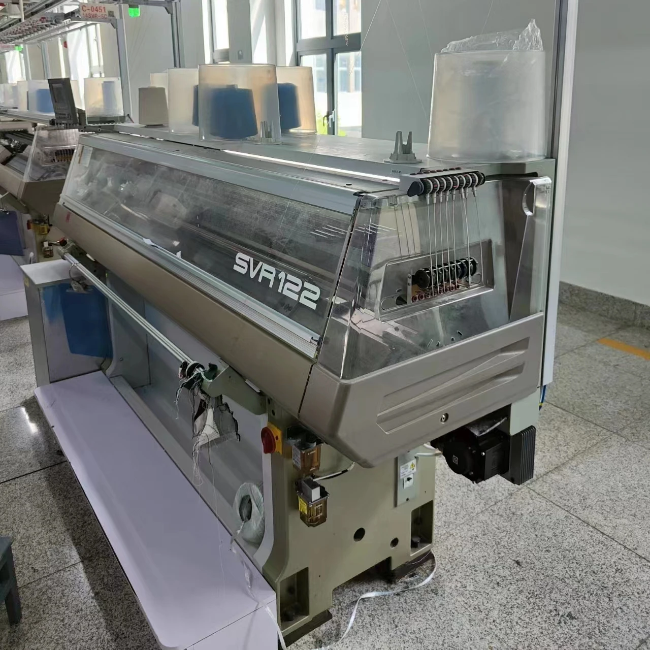 Máquina de tricô Shima Seiki SSR122SV 14G - Usada, 52