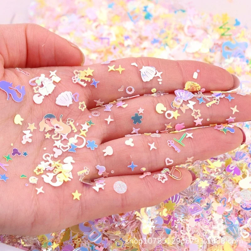 ПВХ/PET свободные блестки 588 цветов 61 формы 211 размеров по индивидуальному заказу