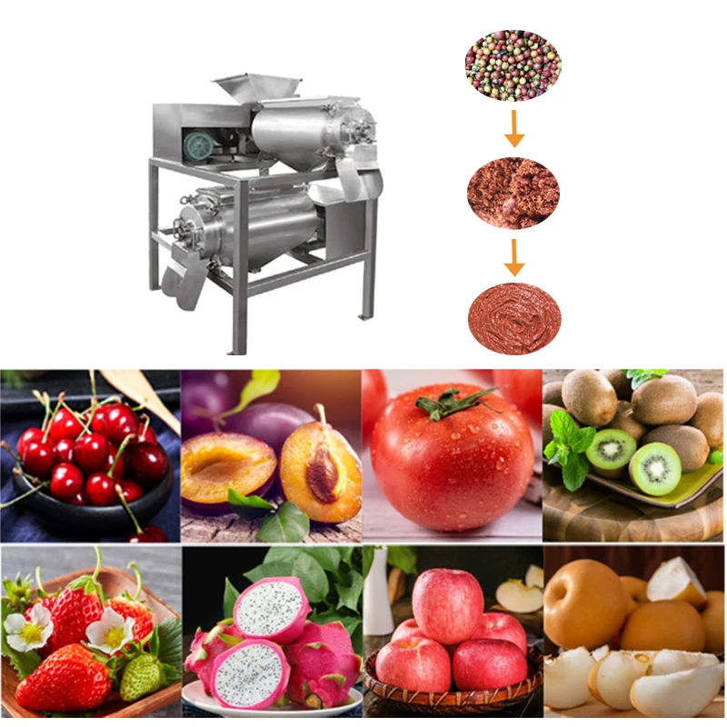 New Model Industrial Mango Peach Juicer Extractor Fruit Pulper Machine