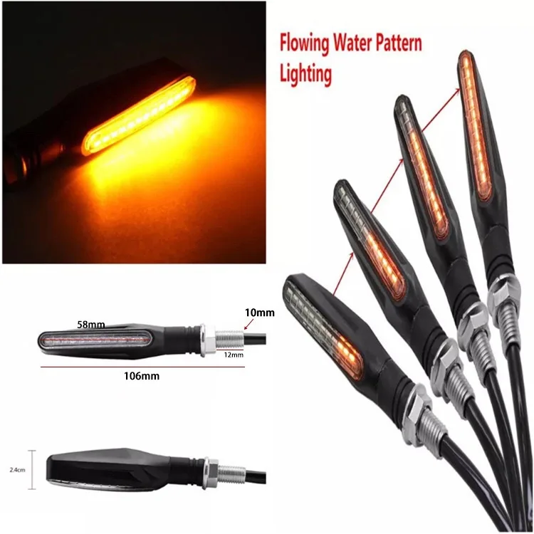 Новый дизайн, СВЕТОДИОДНЫЕ указатели поворота для мотоцикла, светодиодные ходовые огни для мотоцикла