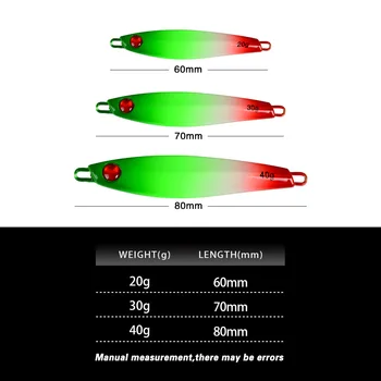 CHEERY Lure Red-Eye Small Metal Jig Artificial Hard Bait Spanish Mackerel Black Bass 20g 30g 40g with Hook Stock Wholesale – Metal Jig – view 4