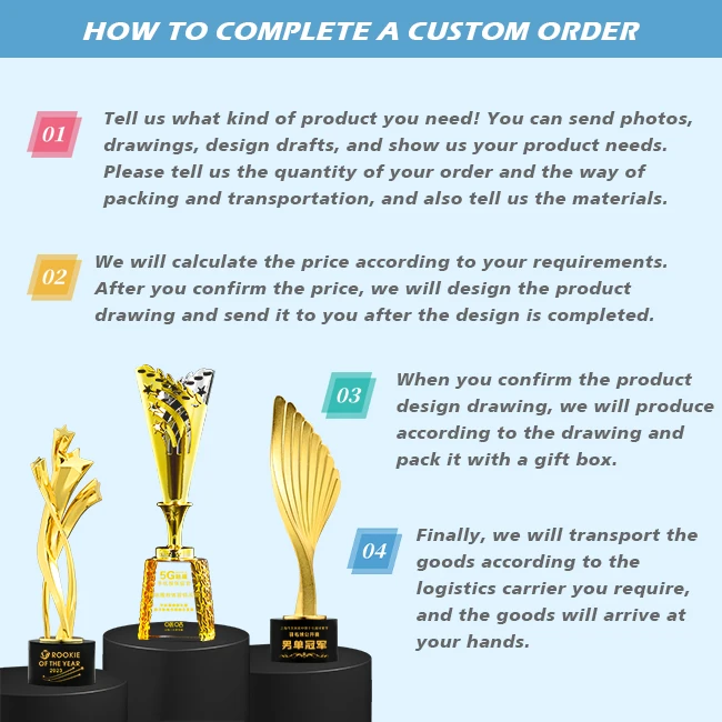 Custom Large NBA Sports Games Trophy Basketball Football Cup Soccer Champion Honor Resin Sculpture Awards Plaque Soccer Medal