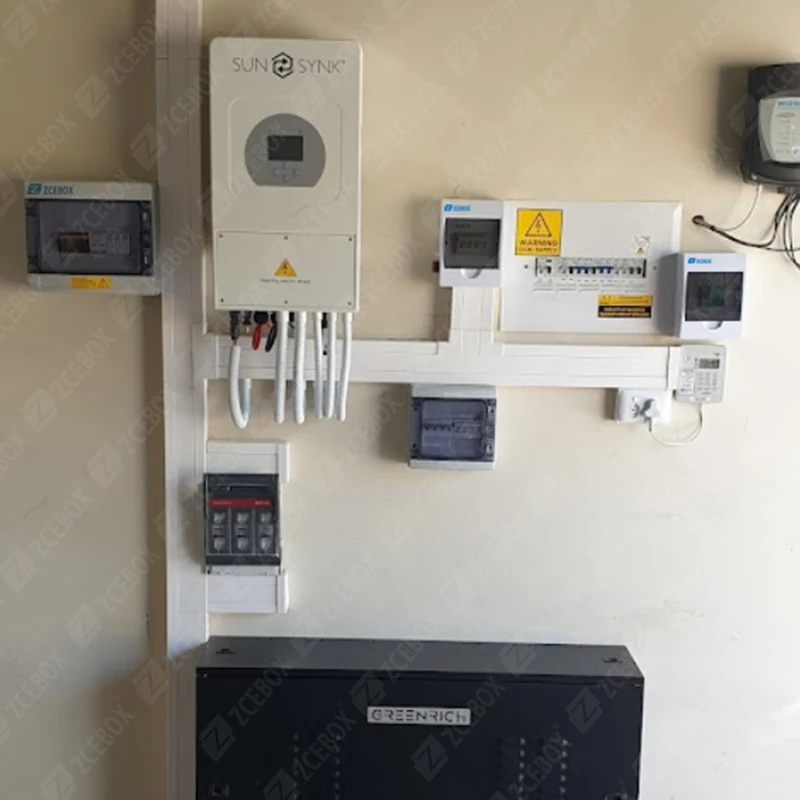ZCEBOX 12 18  Way Flush Circuit Breaker Distribution Box Din Circuit Box