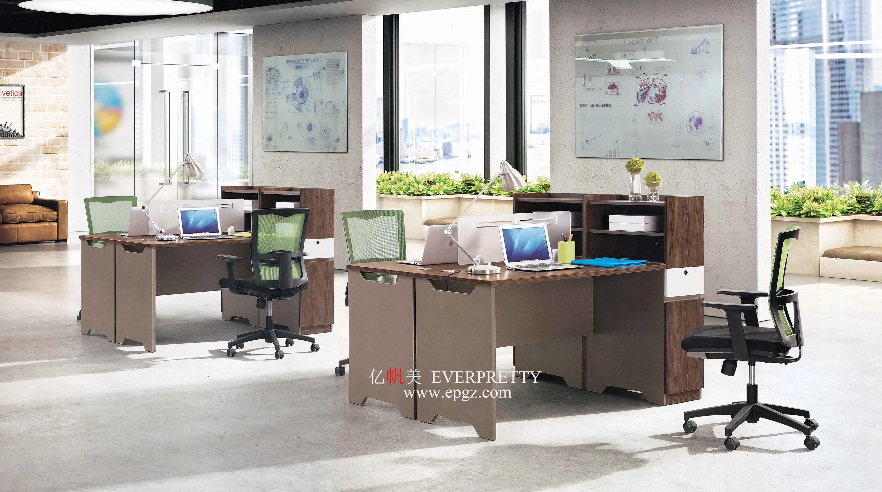 Computer PC Desk Table School Library Laptops Macbook Stand Laptop Table Portable for Outside Sale Wood Style with Partition
