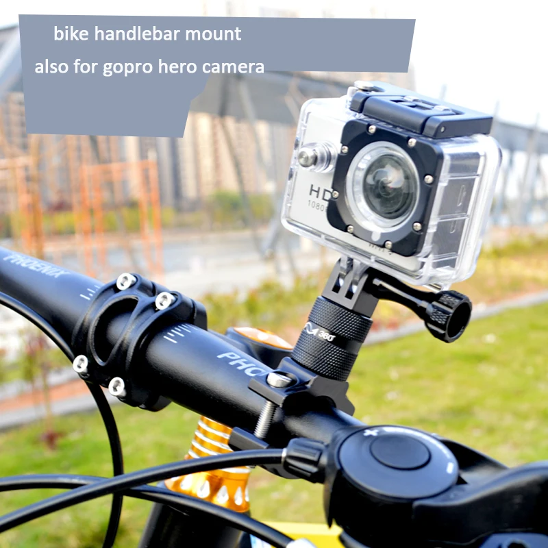 Fahrradlenker-Halterung Für Action-Kamera – Aluminium, 360° Drehbar, 1/4