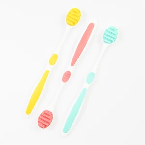 Free Sample Adult Oral Bad Smell Removal Tongue Scraper Cleaner Blister Card Individually Packing OEM Label