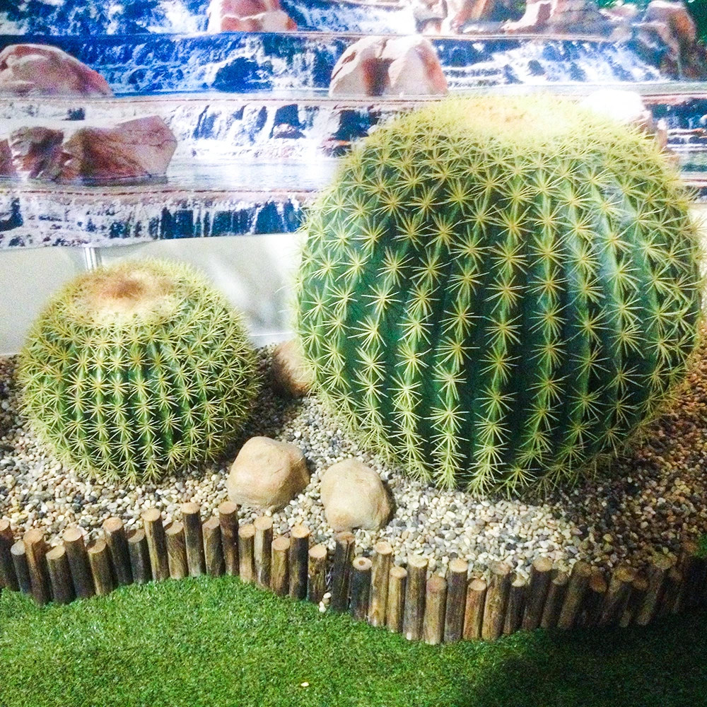 Factory Produce Different Size Large Cactus Globose Garden Landscape Cactus Decorations Indoor Outdoor Artifical Cactus Plant