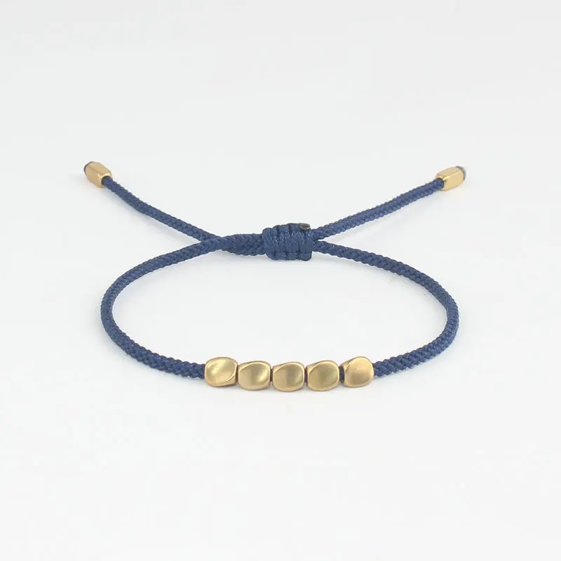 2 Bracciali Buddhisti Tibetani Intrecciati In Nylon – Regolabili Unisex – Portafortuna Chakra – Fatto A Mano