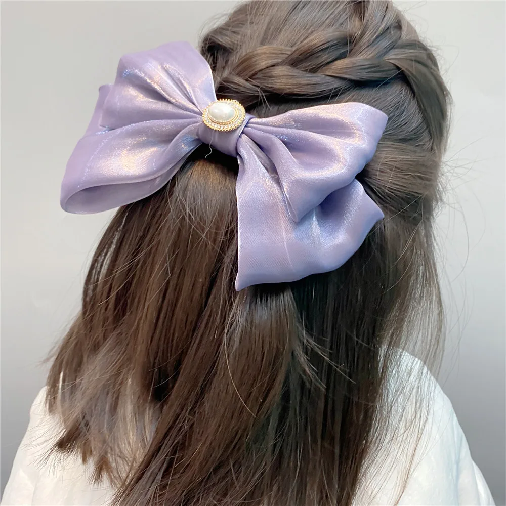 Luxury Brand LV Hair Accessories Women's Korean Style Letter Hair Hoops  Contrast Color Korean Edition Headband Bow Knot Double Layer Spring Clip  Top Clip