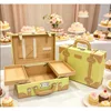 Green PU leather box