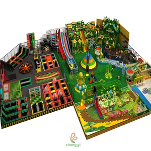 Commercial Jungle Theme Soft Play Ground Indoor Playground Equipment for Kids Climbing