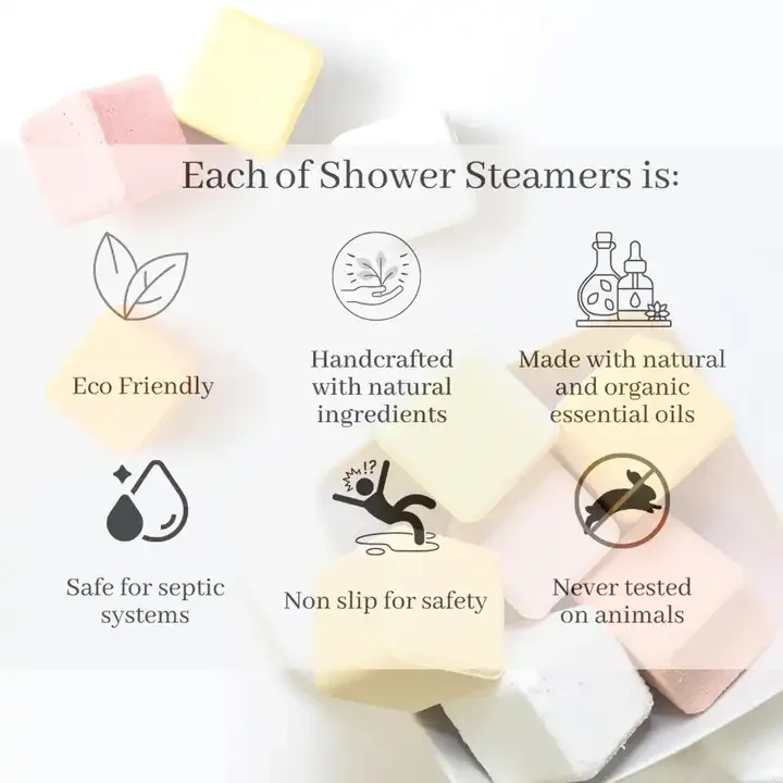 Hot Sale Oem Odm Lavender Aromatherapy Shower Steamer Set Shower