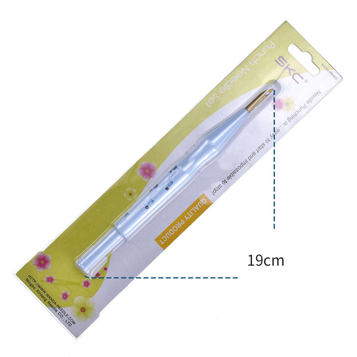 Magic Handle DIY Knitting Stitch Crochet Tool Set Fashion Square Plastic Punch Needle 3mm Thickness for Embroidery Stitching