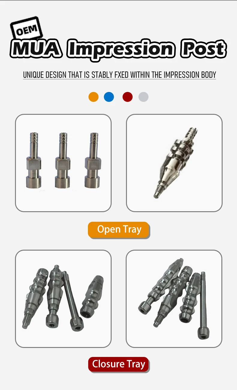 Megagen Bluediamond OEM Multi-unit Straight/Angled Abutment MUA Analog Impression Post Dental Consumables on Sale manufacture