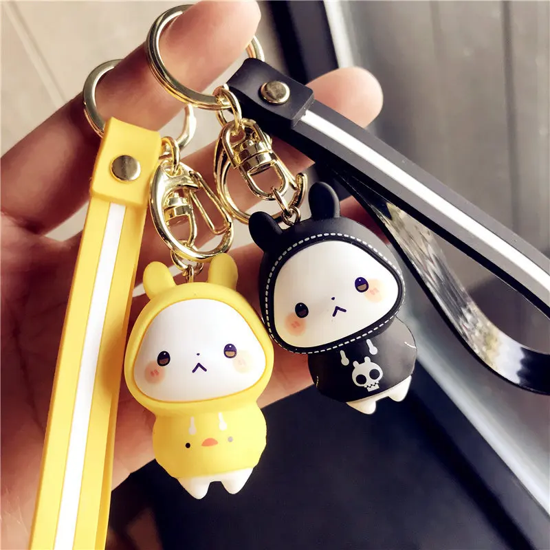 1pc Car Key Chain 3d Cute Cartoon Rabbit Design Pendant Car Key Ring With  Lanyard For Car Key Accessories Car Decorations For Car Keys - Automotive -  Temu New Zealand