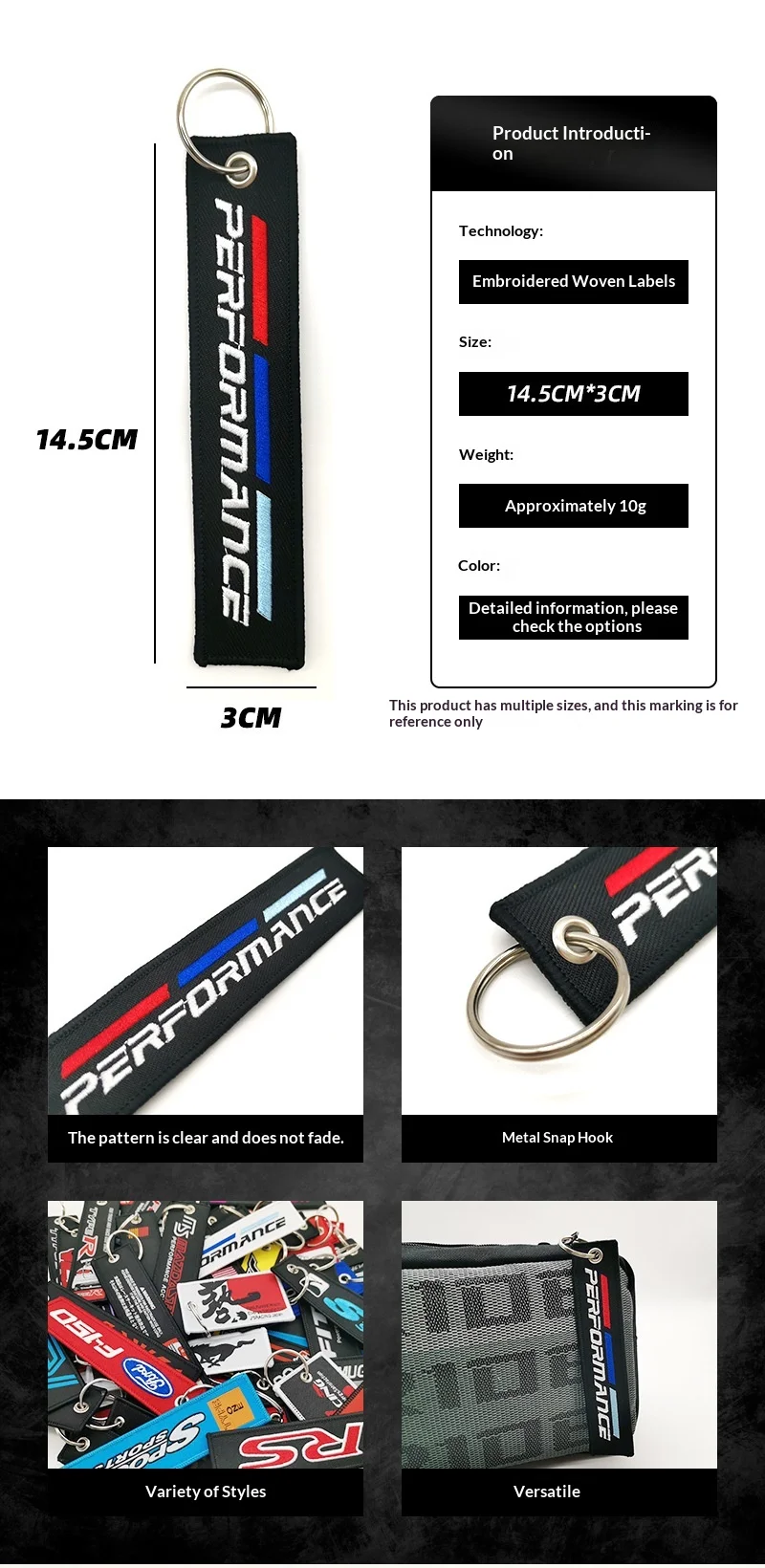 New Arrival Modern Customizable Nylon Outdoor Short Bag Lanyard Key Chain Letterpress Printed Hot Promotional Business Gifts preview 3