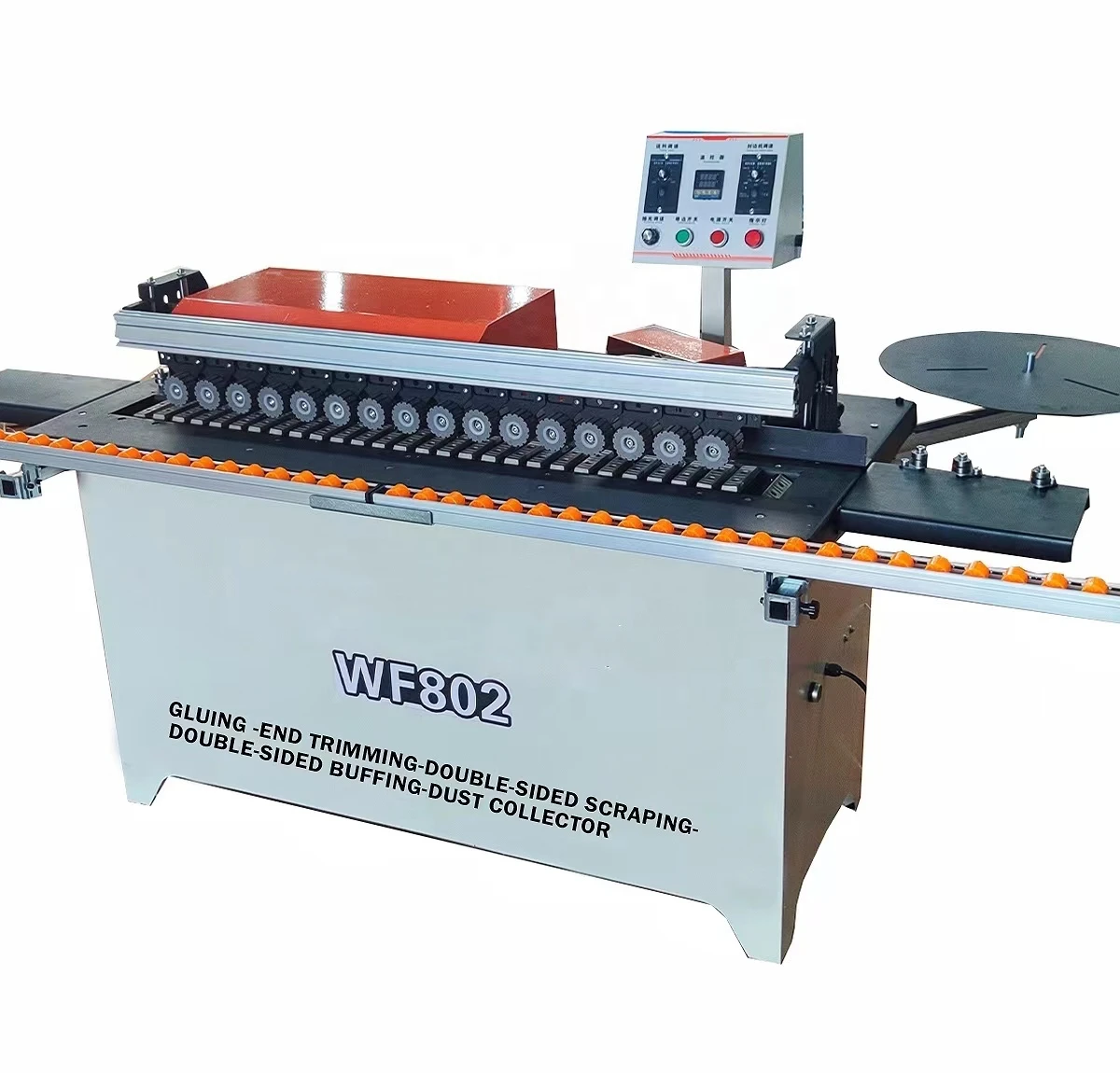 WF802 Automatic Portable Large Capacity Glue Pot Pvc Wood Based Panels Machinery MY07 Edge Banding Trimming Machine