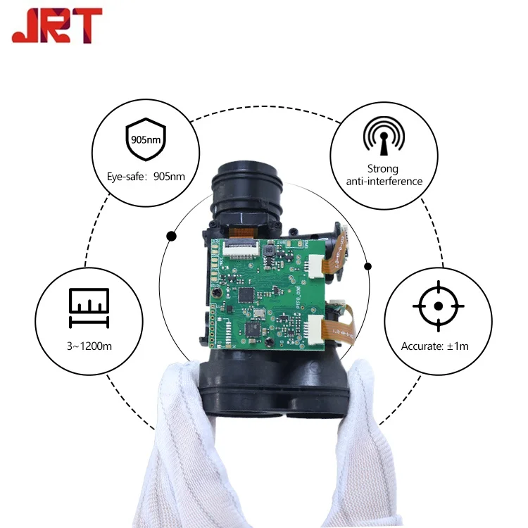 Pulse Infiray Lrf Laser Rangefinder Module TTL Interface Laser Distance Sensor 500m for Golf Rangefinder