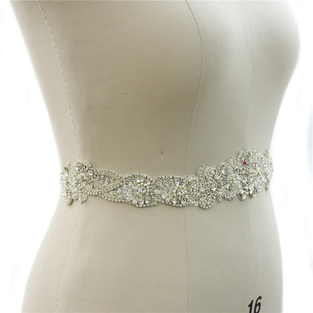 Iron on Crystal Rhinestone Trim Sash for Bridal Dress Iron on Crystal Rhinestone Trim Sash for Bridal Dress