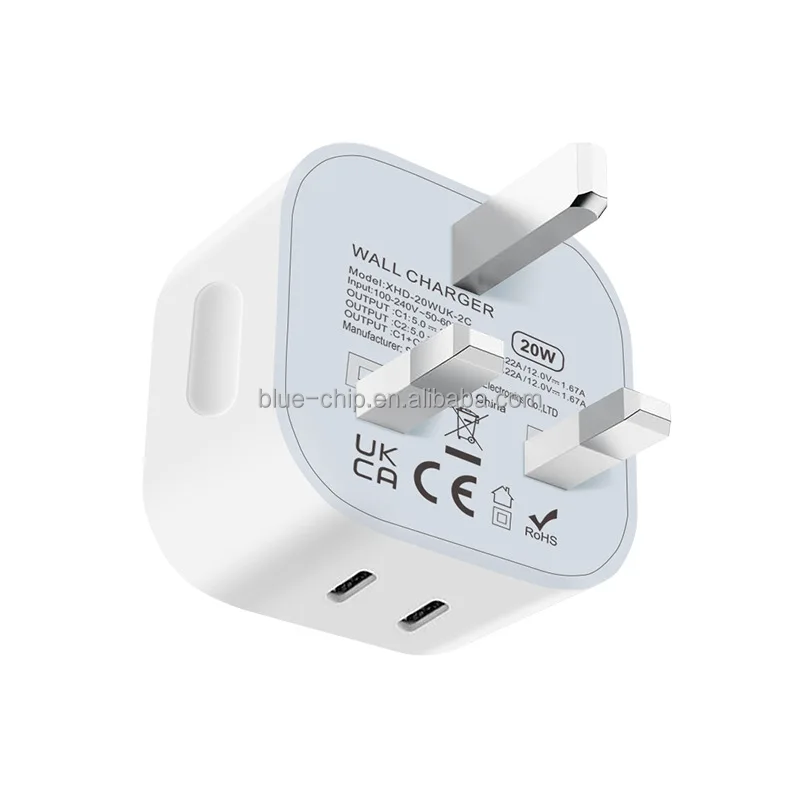 Caricatore Da Parete USB UK 5 Porte – Hub Con Ricarica Rapida E USB-C – Adattatore Multiplo - Foto 3