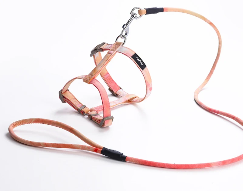 Luxury Design Dog Cat Harness Leash Comfortable Breathable Mesh