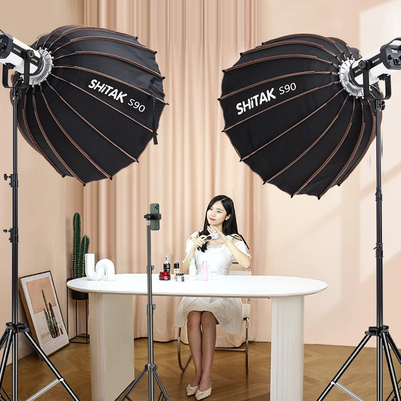 Good S90 90cm Aluminum Softbox Lighting Kit For Photography Oem