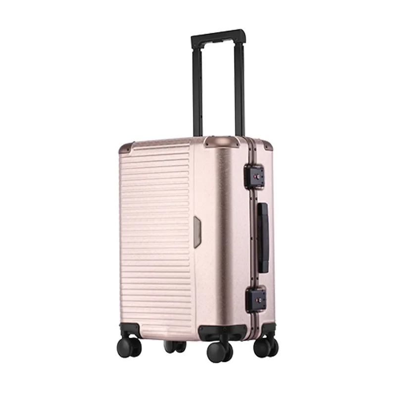 QICHENG-YF006 Full Aluminum Luggage Suitcase with Hinomoto Wheels
