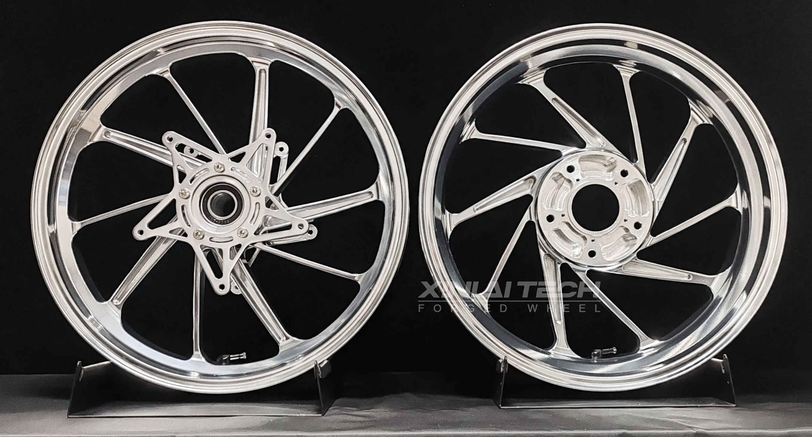 XL Forged Billet Aluminum Motorcycle Wheels Custom Anodized Surface Rims for BMW R NineT Classic Roadster Front Rear Wheels - Image 2