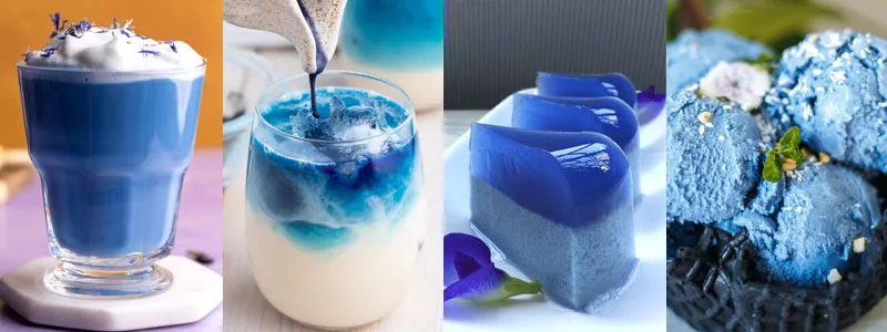 Food Grade Organic Blue Matcha Butterfly Supply Nature Butterfly Pea Flower  Powder Blue Pea Powder| Alibaba.com