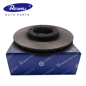 Rexwell A-Premium Auto Brake Parts 43512-20090 43512-26090 Front Vented Black Brake Disc for Toyota Hiace Hilux Car Accessories