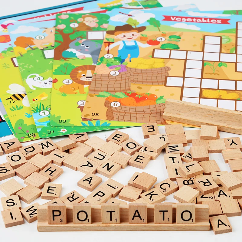 Educational Matching Alphabet Word Game Spell Matching Letter Toy